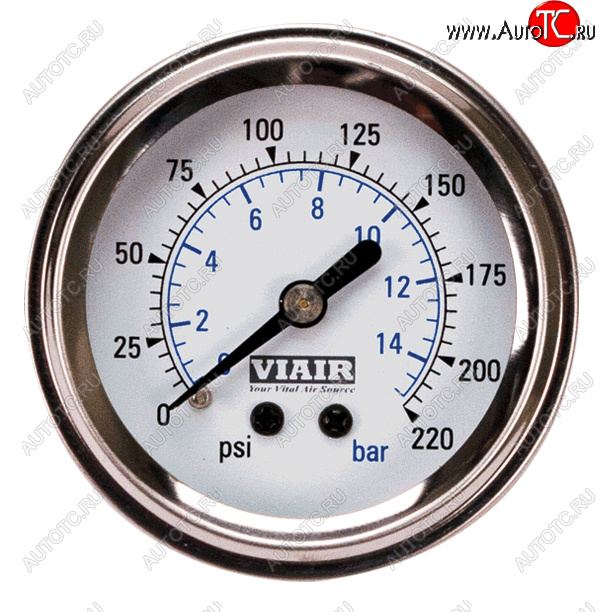 1 999 р. Манометр VIAIR 2 220 PSI, с подсветкой, белый Viair 90089  с доставкой в г. Керчь