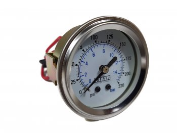1 999 р. Манометр VIAIR 2 220 PSI, с подсветкой, белый Viair 90089  с доставкой в г. Керчь. Увеличить фотографию 2
