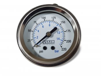1 999 р. Манометр VIAIR 2 220 PSI, с подсветкой, белый Viair 90089  с доставкой в г. Керчь. Увеличить фотографию 5