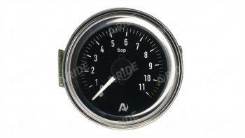 3 299 р. Манометр ARIDE 53 мм, 2х11 бар (160 PSI), 2, черный Арайд м 53 2 11  с доставкой в г. Керчь. Увеличить фотографию 1
