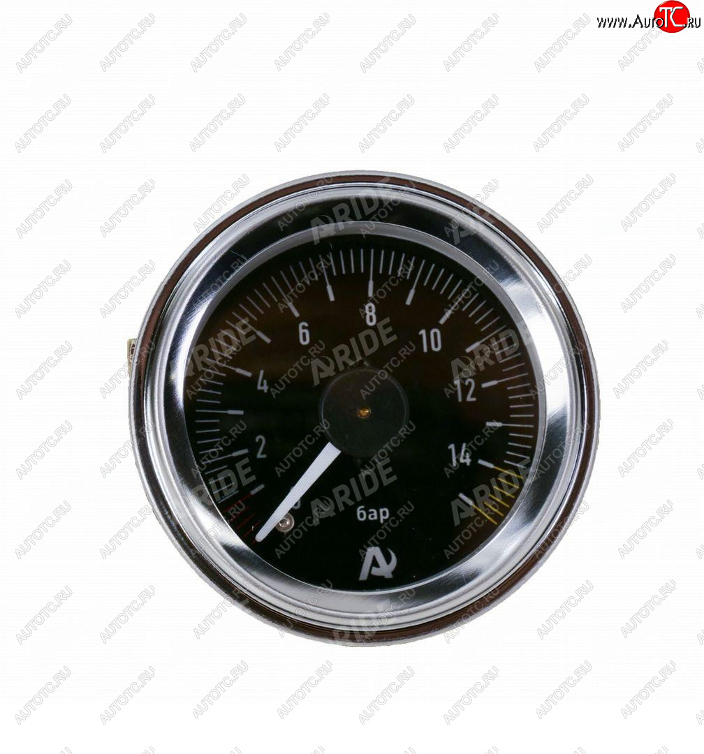 2 699 р. Манометр ARIDE 53 мм, 2х15 бар (220 PSI), 2, черный Арайд м 53 2 15  с доставкой в г. Керчь