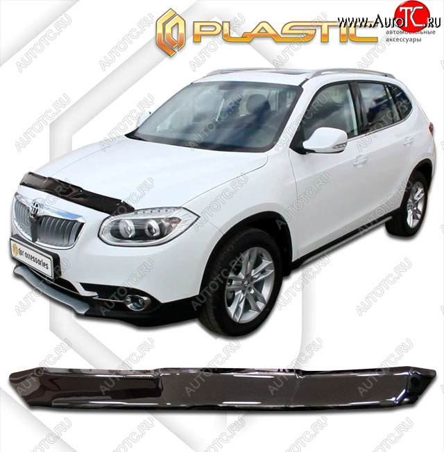 1 899 р. Дефлектор капота CA-Plastic  Brilliance V5 (2012-2018) (classic черный, без надписи)  с доставкой в г. Керчь
