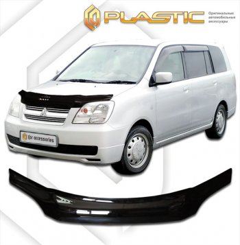 2 199 р. Дефлектор капота CA-Plastic  Mitsubishi Dion  CR6W,CR9W (2002-2006) рестайлинг (серия Сlassic черный)  с доставкой в г. Керчь. Увеличить фотографию 2