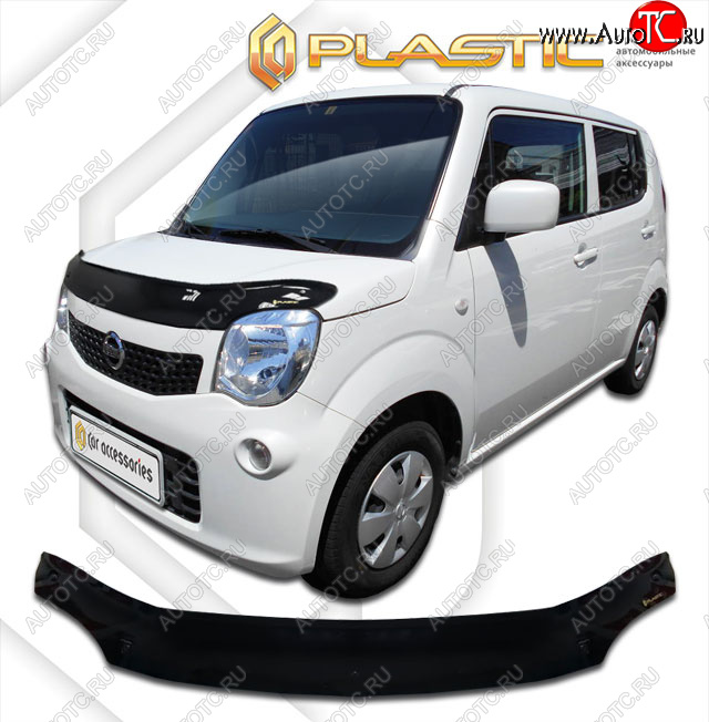 1 899 р. Дефлектор капота CA-Plastic  Nissan Moco  3 (2011-2016) G33 (classic черный, без надписи)  с доставкой в г. Керчь