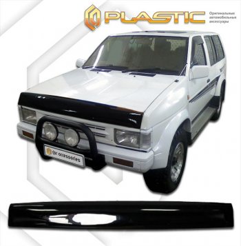 2 079 р. Дефлектор капота CA-Plastic Nissan Terrano WD21 дорестайлинг (1985-1995) (серия Сlassic черный, без надписи)  с доставкой в г. Керчь. Увеличить фотографию 2