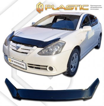 2 079 р. Дефлектор капота (2006) CA-Plastic  Toyota Caldina  T240 (2005-2007) универсал рестайлинг (серия Сlassic черный, без надписи)  с доставкой в г. Керчь. Увеличить фотографию 2