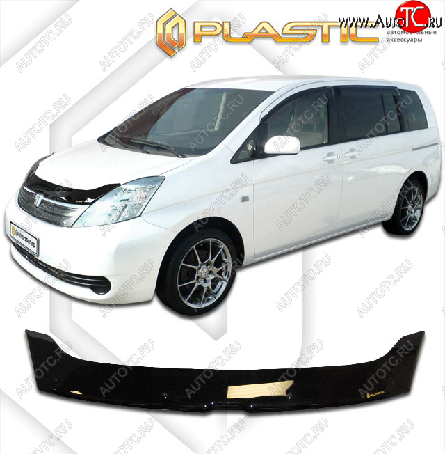 1 999 р. Дефлектор капота CA-Plastic  Toyota Isis  XM10 (2009-2017) 2-ой рестайлинг (classic черный)  с доставкой в г. Керчь
