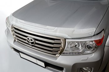 2 399 р. Дефлектор капота CA-Plastic  Fiat Fullback (2016-2018) (серия ART белая)  с доставкой в г. Керчь. Увеличить фотографию 2