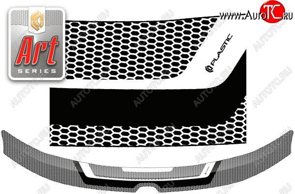 2 199 р. Дефлектор капота CA-Plastic  Renault Duster  HM (2021-2024) рестайлинг (Серия Art черная)  с доставкой в г. Керчь
