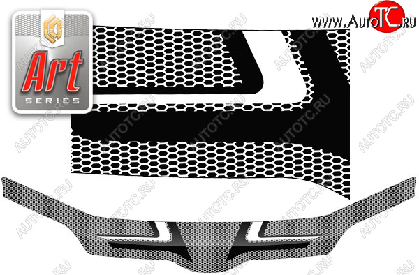 2 399 р. Дефлектор капота CA-Plastic  Toyota Succeed  XP50,XP160 (2014-2020) рестайлинг (Серия Art черная)  с доставкой в г. Керчь