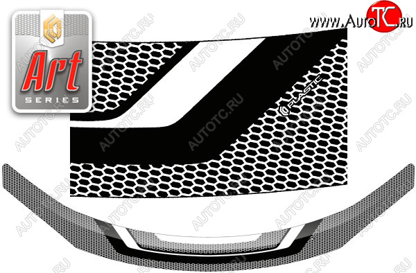 1 999 р. Дефлектор капота CA-Plastic  Toyota Allion  T260 (2016-2021) седан 2-ой рестайлинг (серия ART графит)  с доставкой в г. Керчь