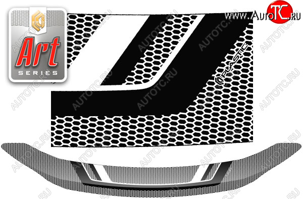 2 199 р. Дефлектор капота CA-Plastic  Toyota Esquire  R80 (2014-2017) дорестайлинг (Серия Art серебро)  с доставкой в г. Керчь