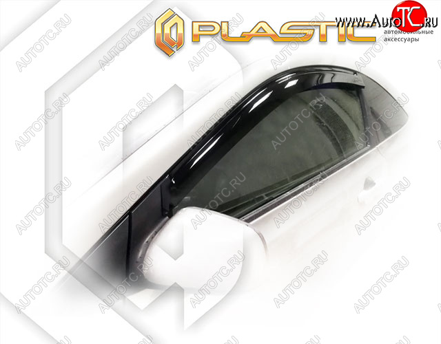 1 899 р. Ветровики дверей Classic полупрозрачный CA Plastic на Honda Civic Купе 2005-2010   с доставкой в г. Керчь
