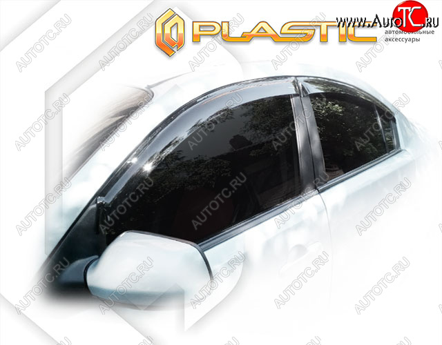 1 999 р. Ветровики дверей Classic полупрозрачный CA Plastic на Mazda Axela седан 2004-2009  с доставкой в г. Керчь
