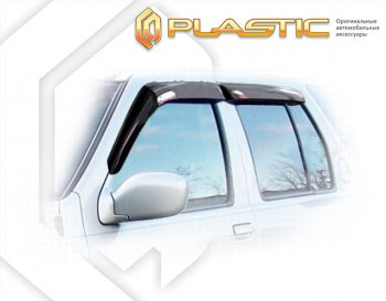 1 999 р. Ветровики дверей Classic полупрозрачный CA Plastic на Nissan Terrano  2002  с доставкой в г. Керчь. Увеличить фотографию 1
