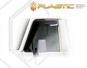2 159 р. Ветровики дверей Classic полупрозрачный CA Plastic на Toyota Land Cruiser  2010  с доставкой в г. Керчь. Увеличить фотографию 1