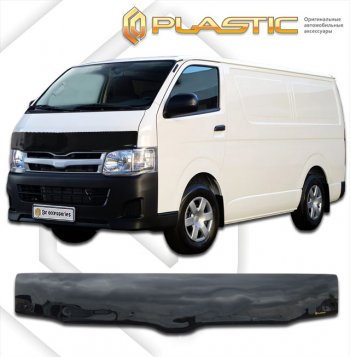 2 399 р. Дефлектор капота (exclusive) Classic черный CA Plastic на Toyota Hiace Правый Руль 2004–н.в.   с доставкой в г. Керчь. Увеличить фотографию 1