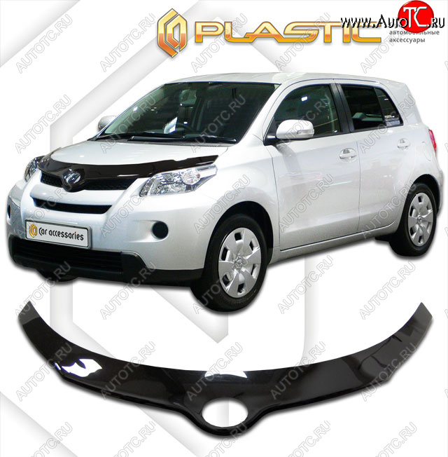2 399 р. Дефлектор капота (exclusive) Classic черный CA Plastic на Toyota Urban Cruiser  2008–н.в.  с доставкой в г. Керчь