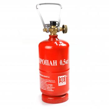 2 509 р. Баллон газовый стальной GZWM LPG BT-0,5, 1,2 л. Grotkuv (РП) GZWM lpg-bt-0,5  с доставкой в г. Керчь. Увеличить фотографию 1