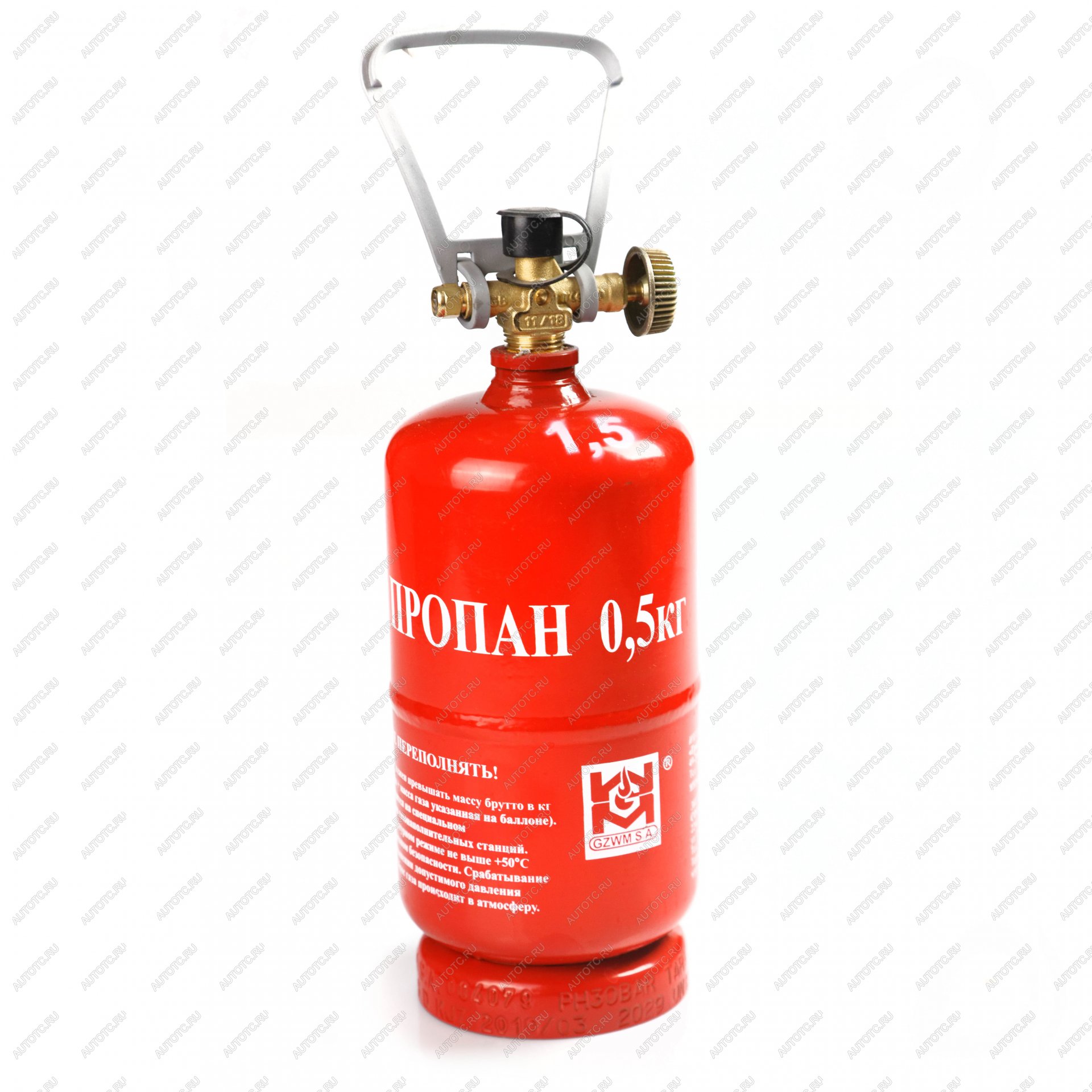 2 509 р. Баллон газовый стальной GZWM LPG BT-0,5, 1,2 л. Grotkuv (РП) GZWM lpg-bt-0,5  с доставкой в г. Керчь
