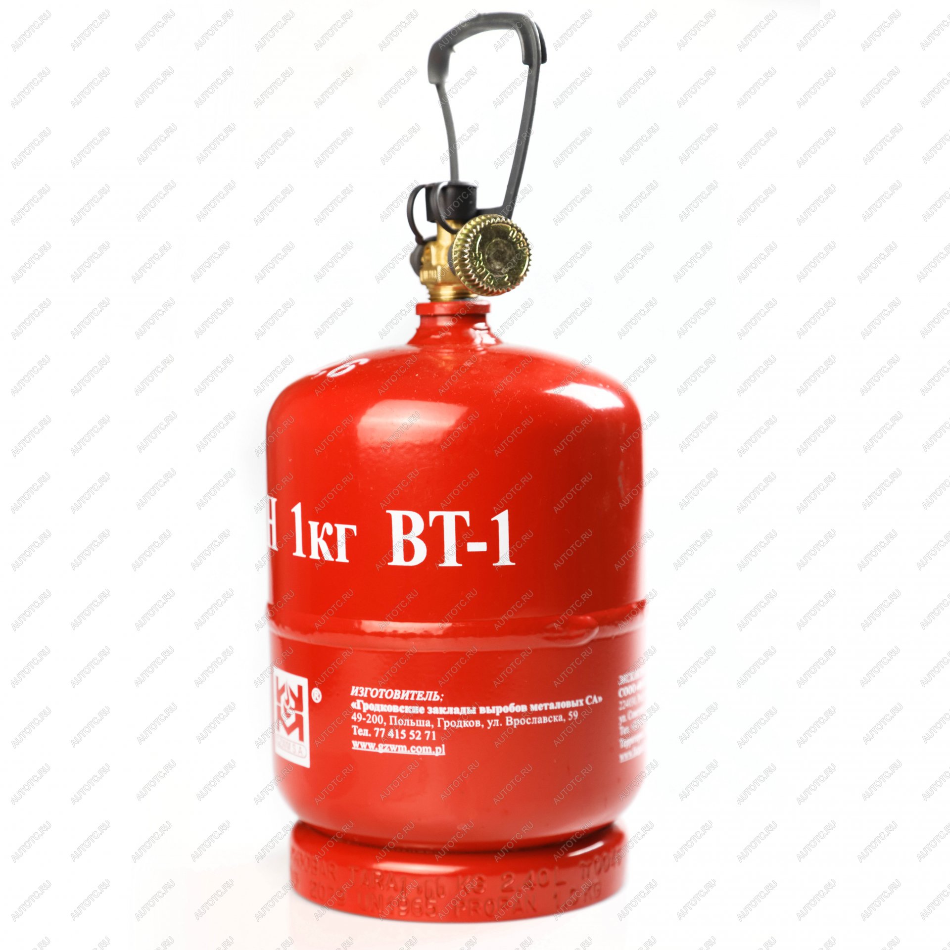 2 639 р. Баллон газовый стальной GZWM LPG BT-1, 2,4 л. Grotkuv (РП) GZWM lpg-bt-1  с доставкой в г. Керчь