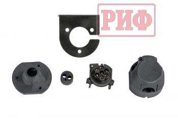89 019 р. Бампер РИФ силовой задний Toyota Land Cruiser 76 2007+ с квадратом под фаркоп и фонарями РИФ rif076-21150  с доставкой в г. Керчь. Увеличить фотографию 12