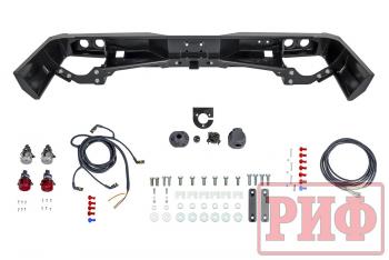 89 019 р. Бампер РИФ силовой задний Toyota Land Cruiser 76 2007+ с квадратом под фаркоп и фонарями РИФ rif076-21150  с доставкой в г. Керчь. Увеличить фотографию 2