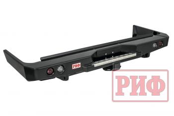 89 019 р. Бампер РИФ силовой задний Toyota Land Cruiser 76 2007+ с квадратом под фаркоп и фонарями РИФ rif076-21150  с доставкой в г. Керчь. Увеличить фотографию 1