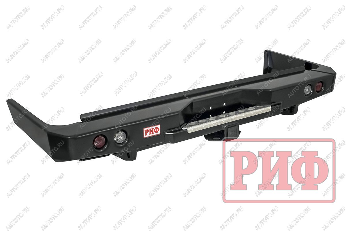 89 019 р. Бампер РИФ силовой задний Toyota Land Cruiser 76 2007+ с квадратом под фаркоп и фонарями РИФ rif076-21150  с доставкой в г. Керчь