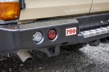 100 649 р. Бампер РИФ силовой задний Toyota Land Cruiser 78 2007+ с квадратом под фаркоп, калиткой и фонарями РИФ rif078-21125  с доставкой в г. Керчь. Увеличить фотографию 6