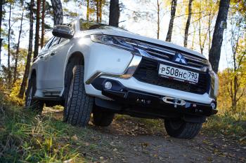 39 519 р. Бампер РИФ силовой передний Mitsubishi Pajero Sport 2015-2020 дизель под площадку для лебёдки RIFPS3-33003 РИФ rifps3-10070  с доставкой в г. Керчь. Увеличить фотографию 16