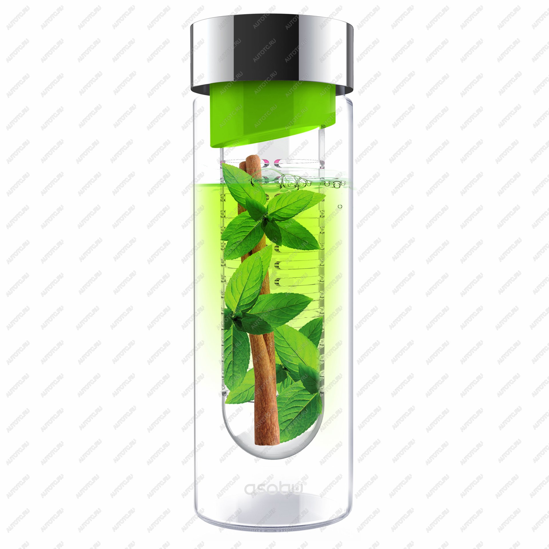 1 679 р. Бутылка FLAVOUR IT, 480 мл, серебряный зеленый ASOBU swg11.04-16-green  с доставкой в г. Керчь