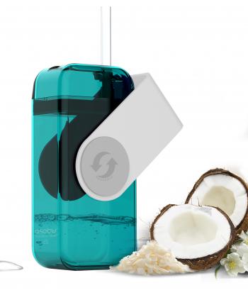 1 189 р. Бутылка JUICY DRINK, 290 мл, бирюзабелый ASOBU jb300.01-white  с доставкой в г. Керчь. Увеличить фотографию 3