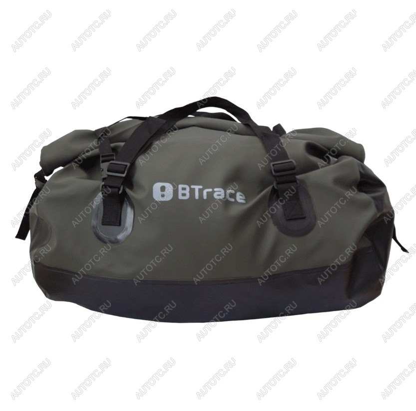 6 239 р. Гермосумка BTrace усиленная ПВХ трикотаж 100л (Оливковыйчерный) BTrace a0334  с доставкой в г. Керчь