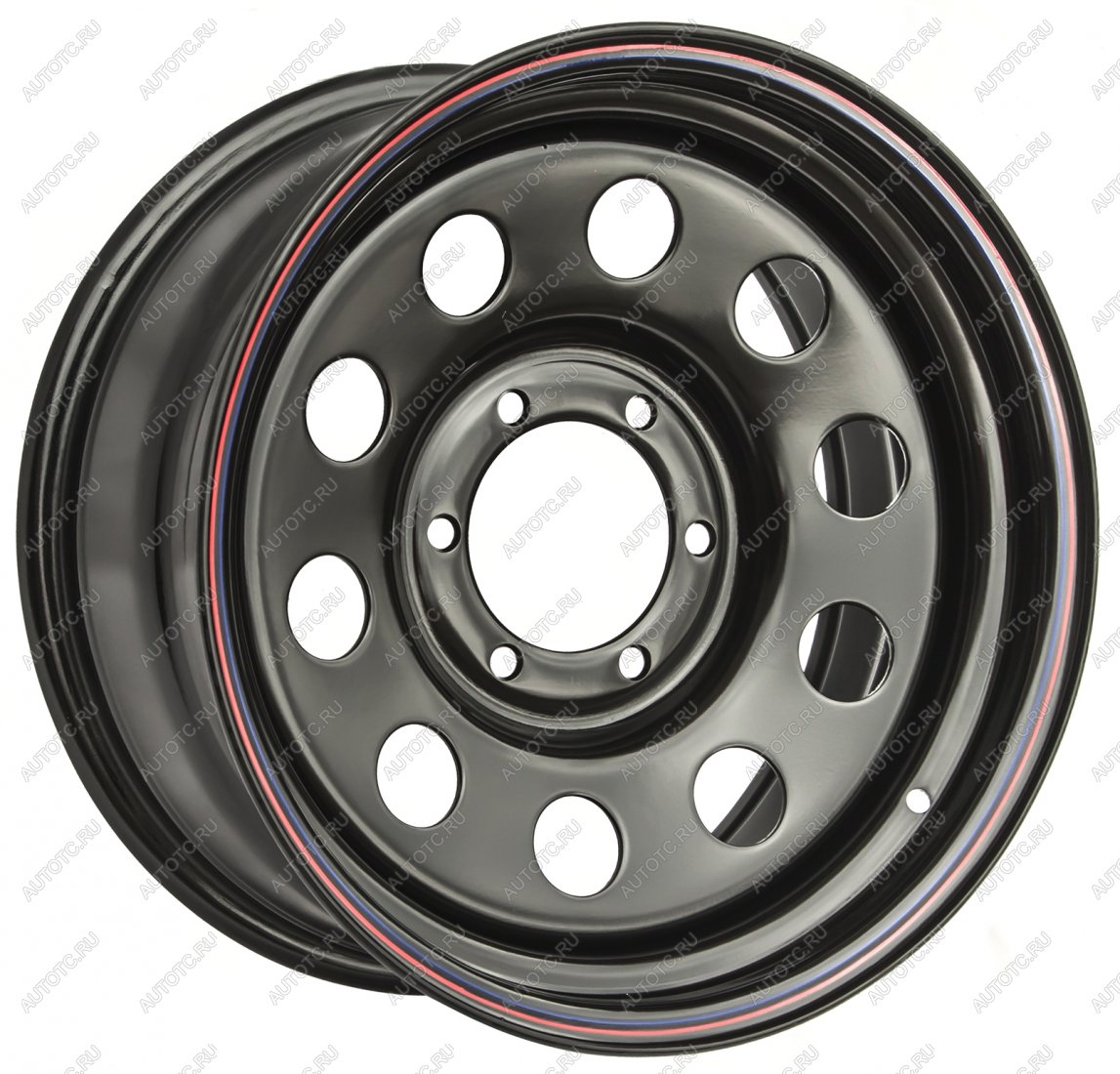 6 629 р. Диск усиленный Nissan Navara D40 2.5TD стальной черный 6x114,3 8xR16 d66 ET+25 OFF-ROAD Wheels 1680-61466bl-25  с доставкой в г. Керчь