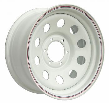 6 629 р. Диск усиленный стальной белый 6x139,7 8xR16 d110 ET+10 OFF-ROAD Wheels 1680-63910wh-10  с доставкой в г. Керчь. Увеличить фотографию 1