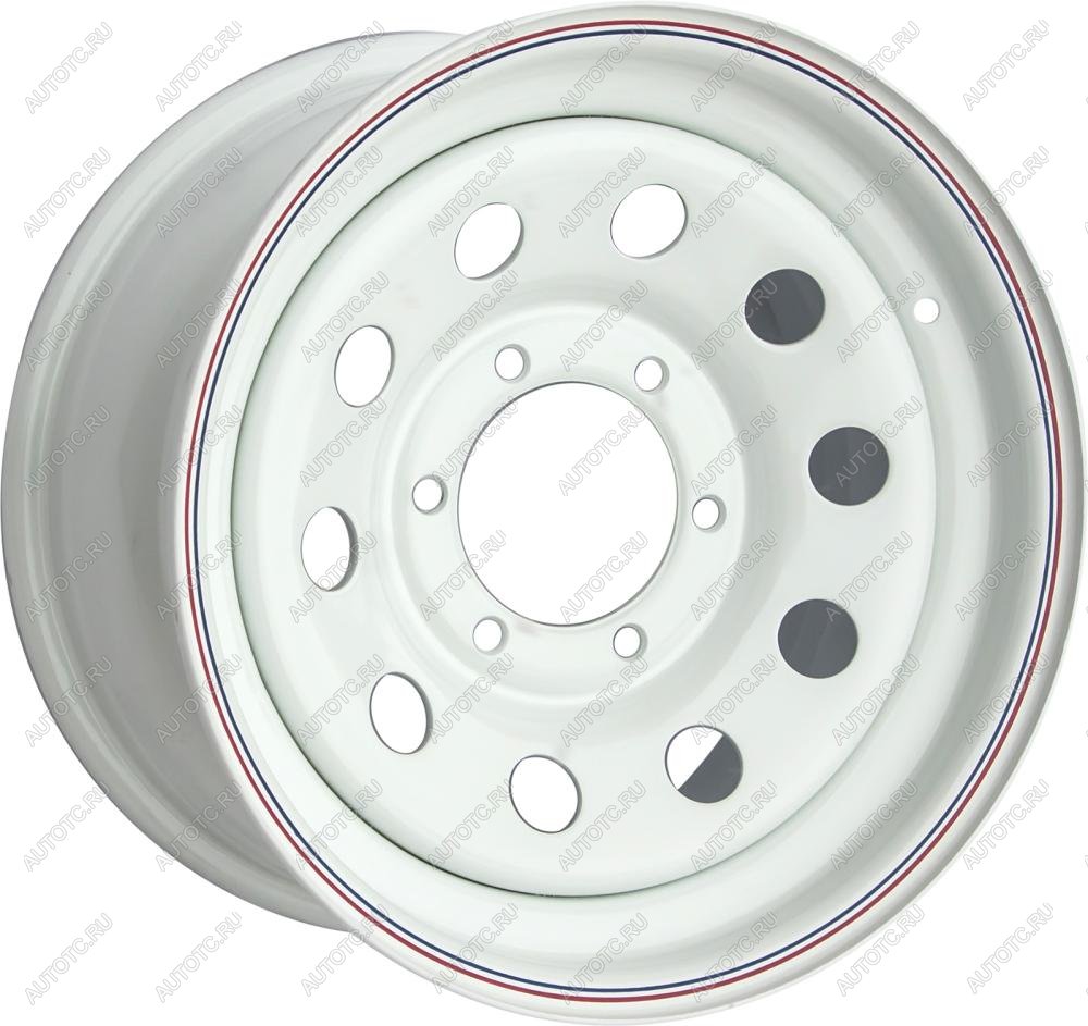 6 629 р. Диск усиленный стальной белый 6x139,7 8xR16 d110 ET+30 OFF-ROAD Wheels 1680-63910wh-30  с доставкой в г. Керчь