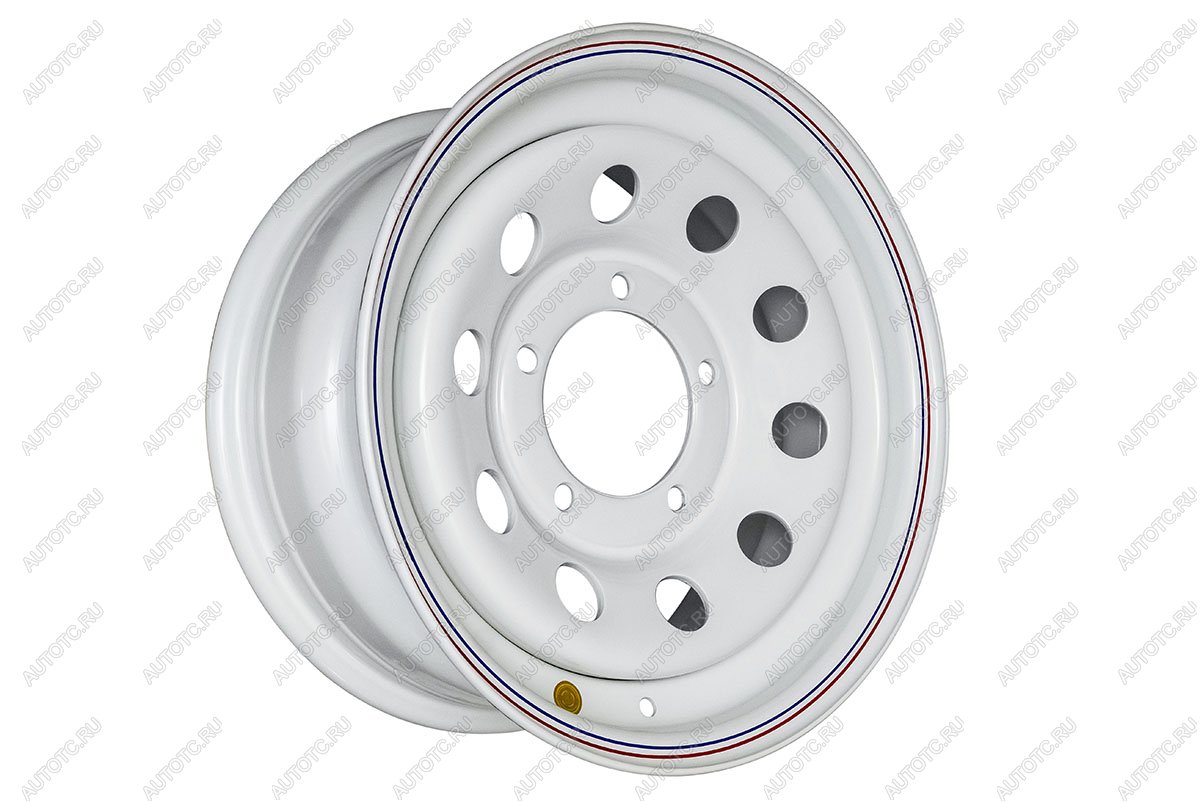 5 699 р. Диск усиленный УАЗ стальной белый 5x139,7 7xR15 d110 ET+25 OFF-ROAD Wheels 1570-53910wh-25  с доставкой в г. Керчь