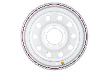 6 279 р. Диск усиленный УАЗ стальной белый 5x139,7 7xR16 d110 ET+30 OFF-ROAD Wheels 1670-53910wh-30  с доставкой в г. Керчь. Увеличить фотографию 2