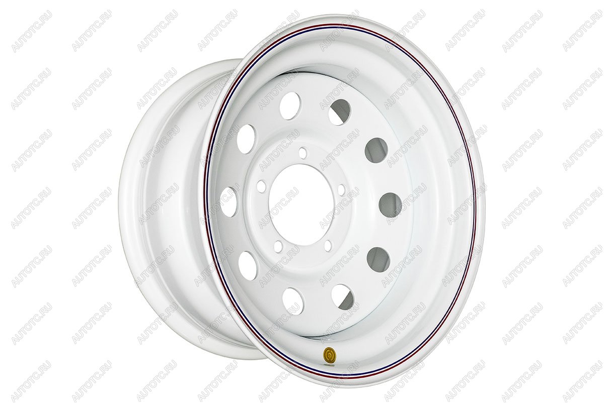 6 629 р. Диск усиленный УАЗ стальной белый 5x139,7 8xR16 d110 ET+15 OFF-ROAD Wheels 1680-53910wh-15  с доставкой в г. Керчь