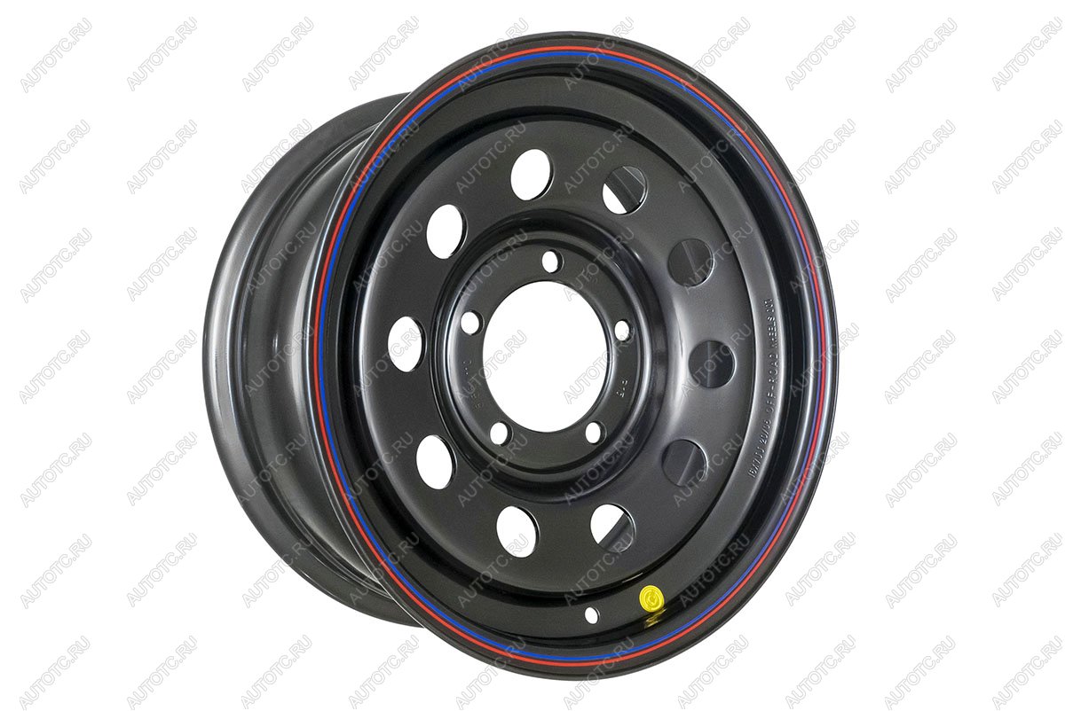 6 759 р. Диск усиленный УАЗ стальной черный 5x139,7 7xR16 d110 ET+15 OFF-ROAD Wheels 1670-53910bl-15  с доставкой в г. Керчь