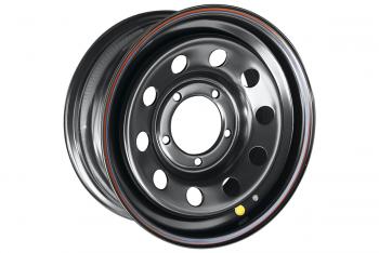 6 279 р. Диск усиленный УАЗ стальной черный 5x139,7 7xR16 d110 ET+30 OFF-ROAD Wheels 1670-53910bl-30  с доставкой в г. Керчь. Увеличить фотографию 1