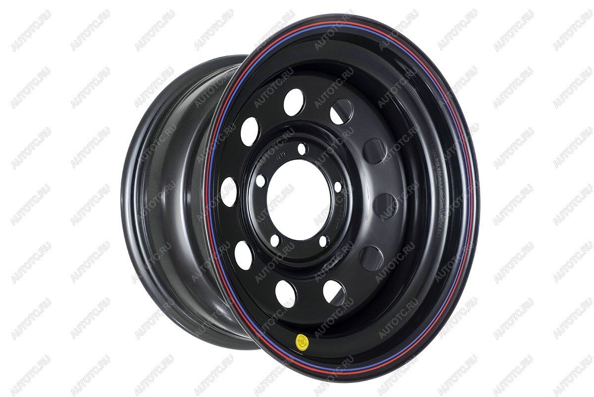 6 649 р. Диск усиленный УАЗ стальной черный 5x139,7 8xR16 d110 ET+15 OFF-ROAD Wheels 1680-53910bl-15  с доставкой в г. Керчь