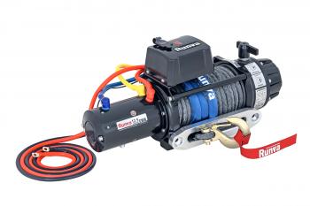 117 399 р. Лебёдка автомобильная электрическая 12V Runva 12500 lbs 5670 кг (влагозащищенная) синтетический трос RUNVA ewb12500ssr  с доставкой в г. Керчь. Увеличить фотографию 1