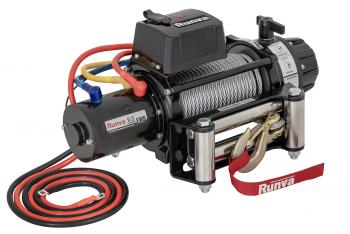 92 859 р. Лебёдка автомобильная электрическая 12V Runva 9500 lbs 4350 кг влагозащищенная, стальной трос RUNVA ewb9500s  с доставкой в г. Керчь. Увеличить фотографию 2