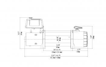 69 679 р. Лебёдка автомобильная электрическая 12V Runva 9500 lbs 4350 кг (синтетический трос) RUNVA ewv9500ssr  с доставкой в г. Керчь. Увеличить фотографию 5