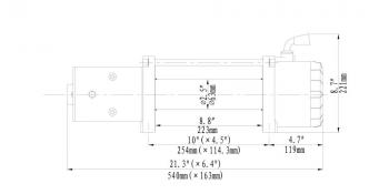83 439 р. Лебёдка автомобильная электрическая 12V Runva 9500 lbs 4350 кг (синтетический трос) RUNVA ewx9500ssr  с доставкой в г. Керчь. Увеличить фотографию 5