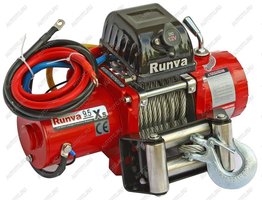 55 369 р. Лебёдка автомобильная электрическая 12V Runva 9500 lbs 4350 кг короткий барабан RUNVA 9.5xs  с доставкой в г. Керчь