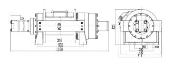 573 209 р. Лебёдка гидравлическая Runva 44000 lbs (20000 кг) RUNVA hwe200  с доставкой в г. Керчь. Увеличить фотографию 2