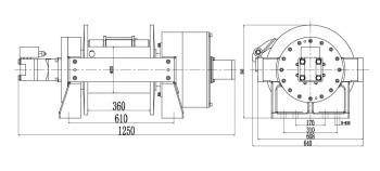 825 989 р. Лебёдка гидравлическая Runva 66000 lbs (30000 кг) RUNVA hwe300  с доставкой в г. Керчь. Увеличить фотографию 2